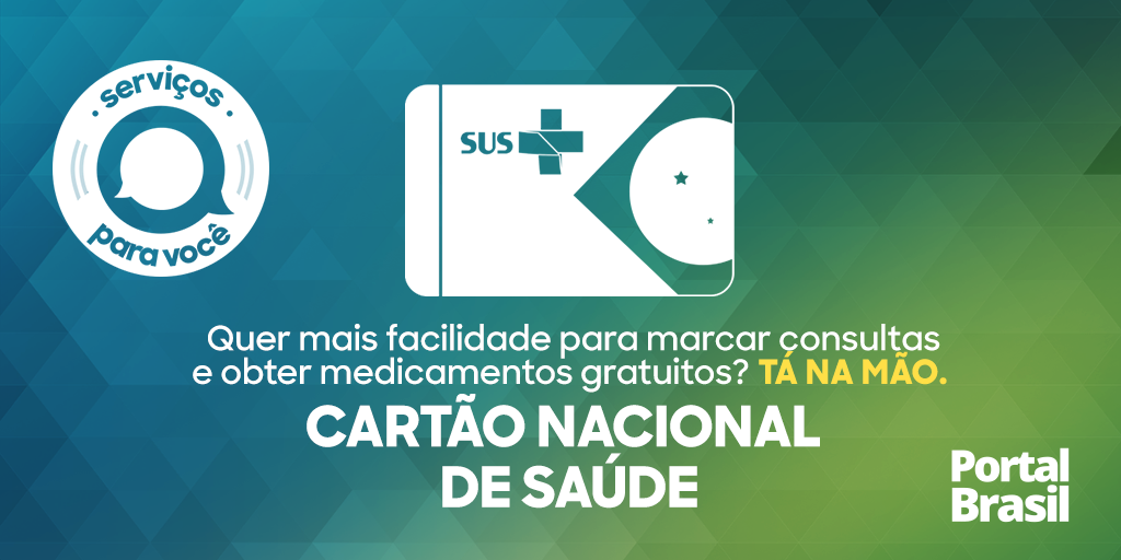 Você pode pedir o cartão em postos de saúde, clínicas e hospitais públicos. É grátis, viu? on.fb.me/1GKepbY