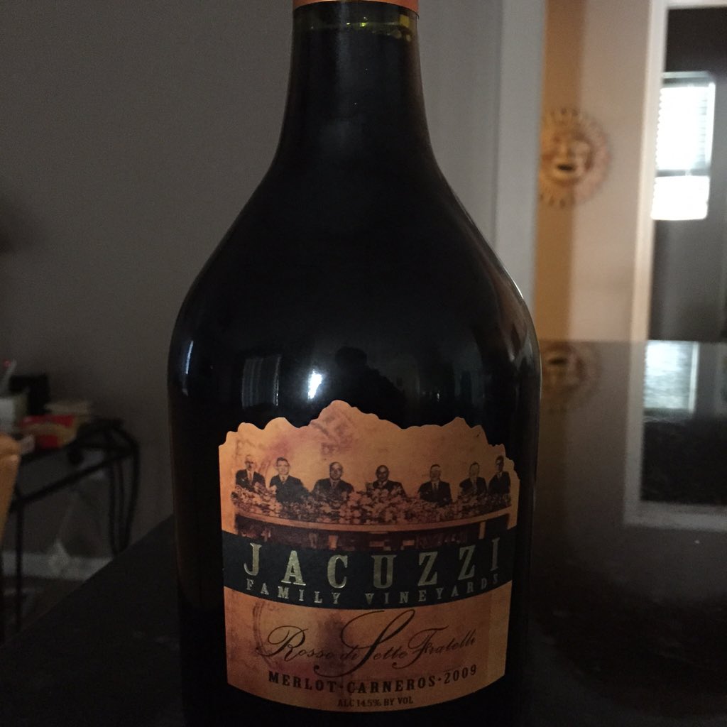 stevens1013's tweet photo. @JacuzziWines I have a Merlot Carneros 2009, will it get better with age, or should I drink it now? https://t.co/WTucd0SyuL