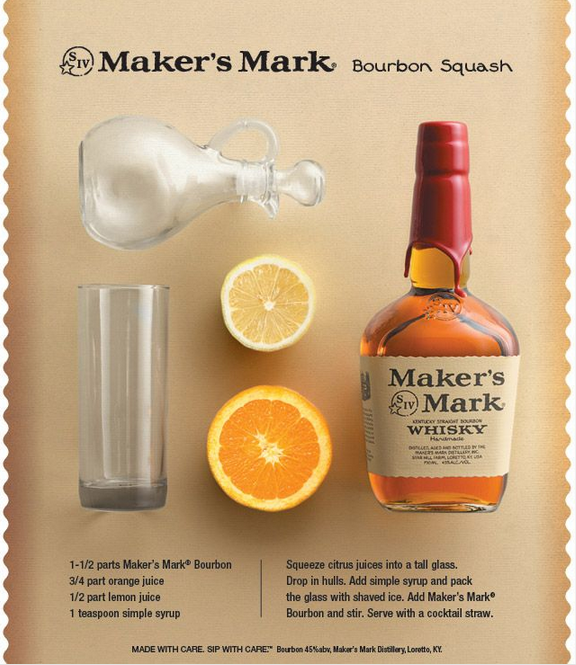 MakersMark's tweet photo. A Bourbon Smash is to summer as a Bourbon Squash is to fall. Happy #WhiskyWednesday. #FallForMakers https://t.co/pKP9514kr4