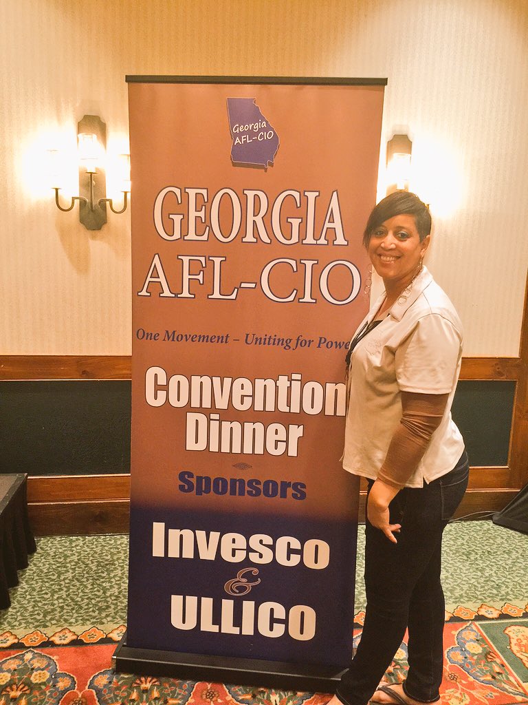 AFLCIOGeorgia's tweet photo. Convention Dinner starting soon! Thanks to Our sponsors @InvescoUS and @UllicoInc #1u #unitingforpower https://t.co/wUhflrThpM