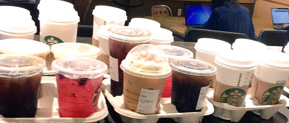 MichelePaul_'s tweet photo. This is what a 38 item drink order looks like in #Piscataway #notimenoline https://t.co/kA47YYxnCz