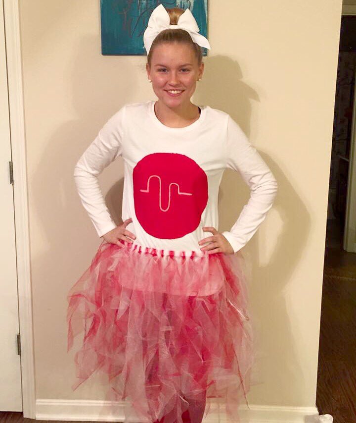 Miss Freshman is ready for Group Life tonight [Congratulations Ellie]!  Can't wait to see you at 6pm!!!🕸👻🎃🍭