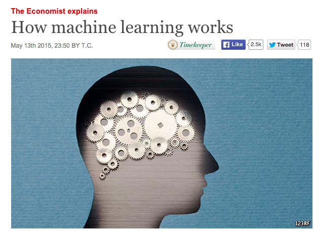 amcafee's tweet photo. .@TheEconomist concisely explains machine learning https://t.co/bVlEcuft76 #2MA https://t.co/RYto2Ct4wa