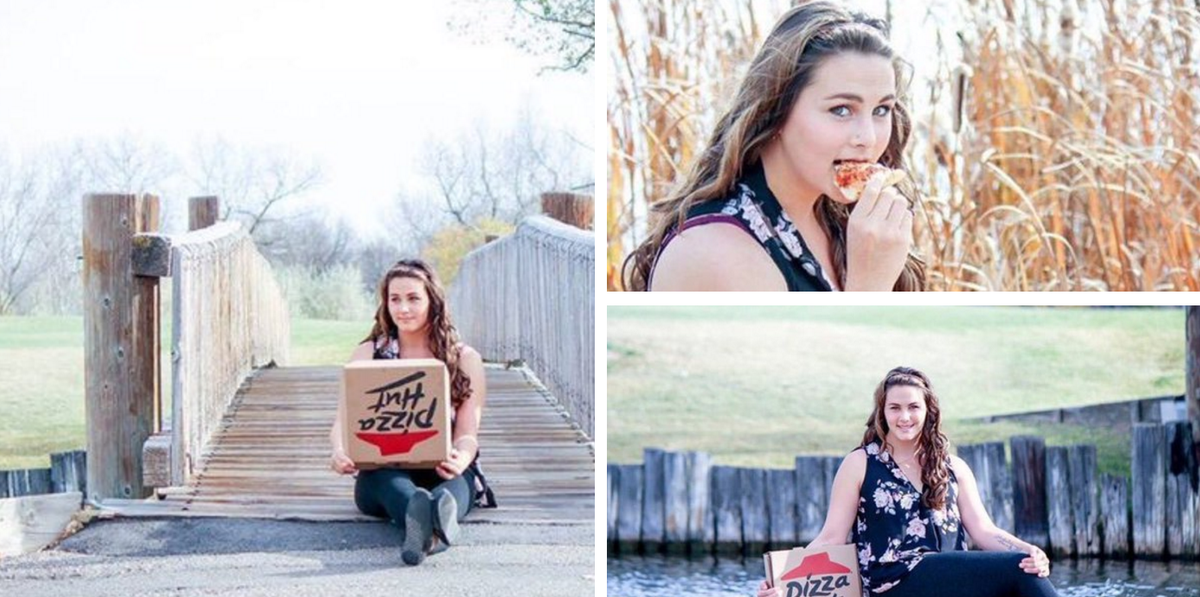 PizzaHutCanada's tweet photo. Hey @nlarson96, saw ur senior pics on @itsfoodporn, &amp; we’re swooning 😍. Let’s just say we have a surprise for you. https://t.co/K0dQjYyc3o