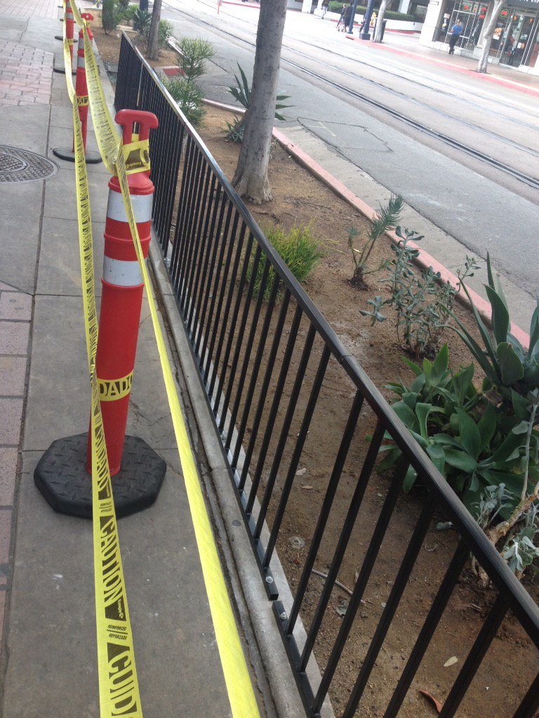 C street between 7th and 8th! The new cosmetic work is in progress across from the SDPartnership. <a href="/youshouldknowSD/">San Diego</a>