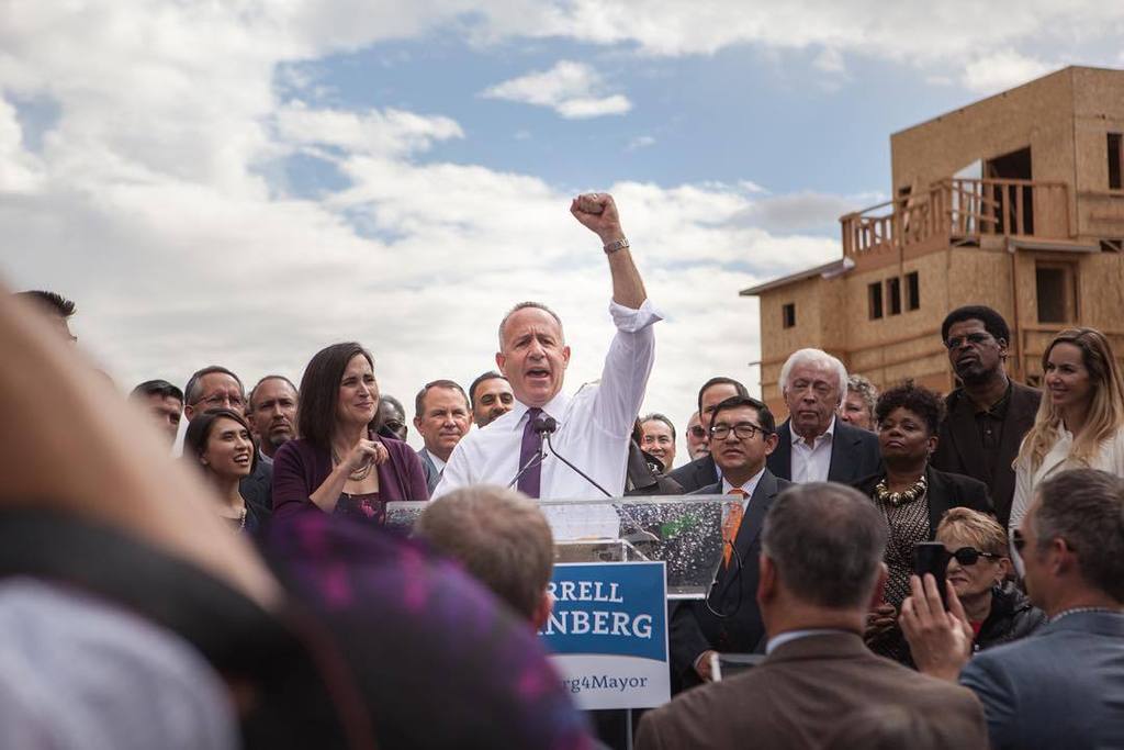 MillAtBroadway's tweet photo. Darrell Steinberg announced his run for mayor at The Mill at Broadway site today! #rundar⦠https://t.co/4gydAKbz3d https://t.co/ReVGwHgJcI