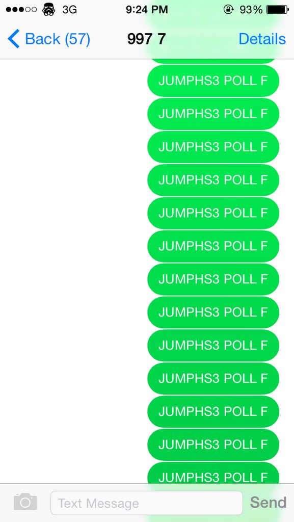 alessafern's tweet photo. text m8 forever 💚 #AirforceSmartJumpIn3 #SmartJumpIn3Airforce #JUMPHS3POLLF #JumpInLSGH https://t.co/blae1krMoY