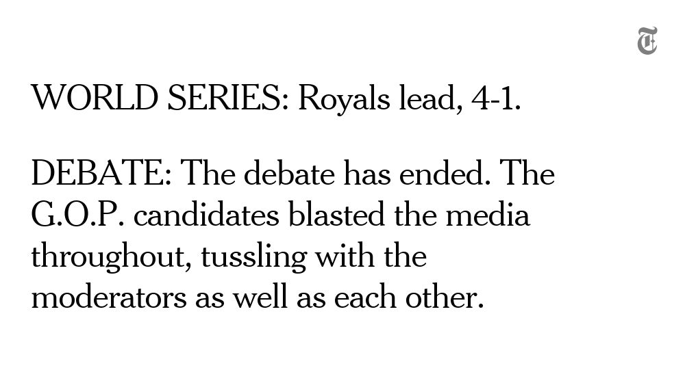nytimes's tweet photo. It's been a busy night. Here's your 10:22 p.m. update.

World Series liveblog: https://t.co/kY9VP6kOws https://t.co/HpB5LjLi8k