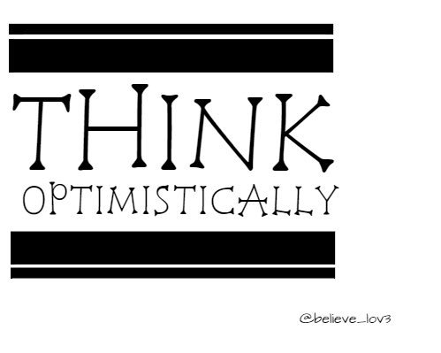 justjanac's tweet photo. Hi @TYSIMPKINSactor here are my ideas for the #thinkoptimisticallylogo! https://t.co/4fMHllR5xo