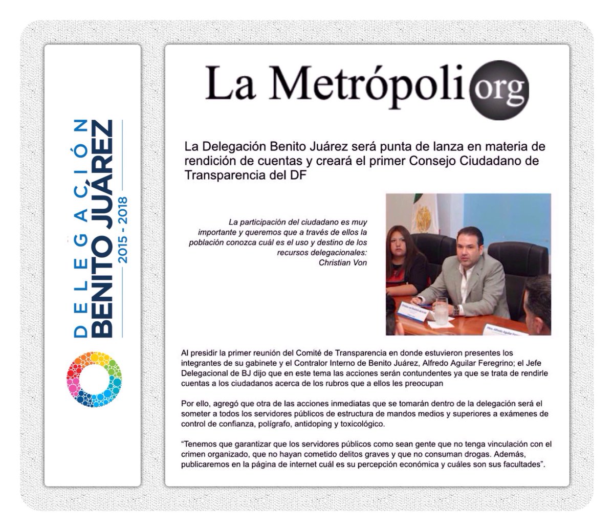 "La #BJ será punta de lanza en materia de rendición de cuentas" lametropoli.org/delegaciones/l… vía <a href="/LaMetropoli_org/">La Metropoli.org</a>