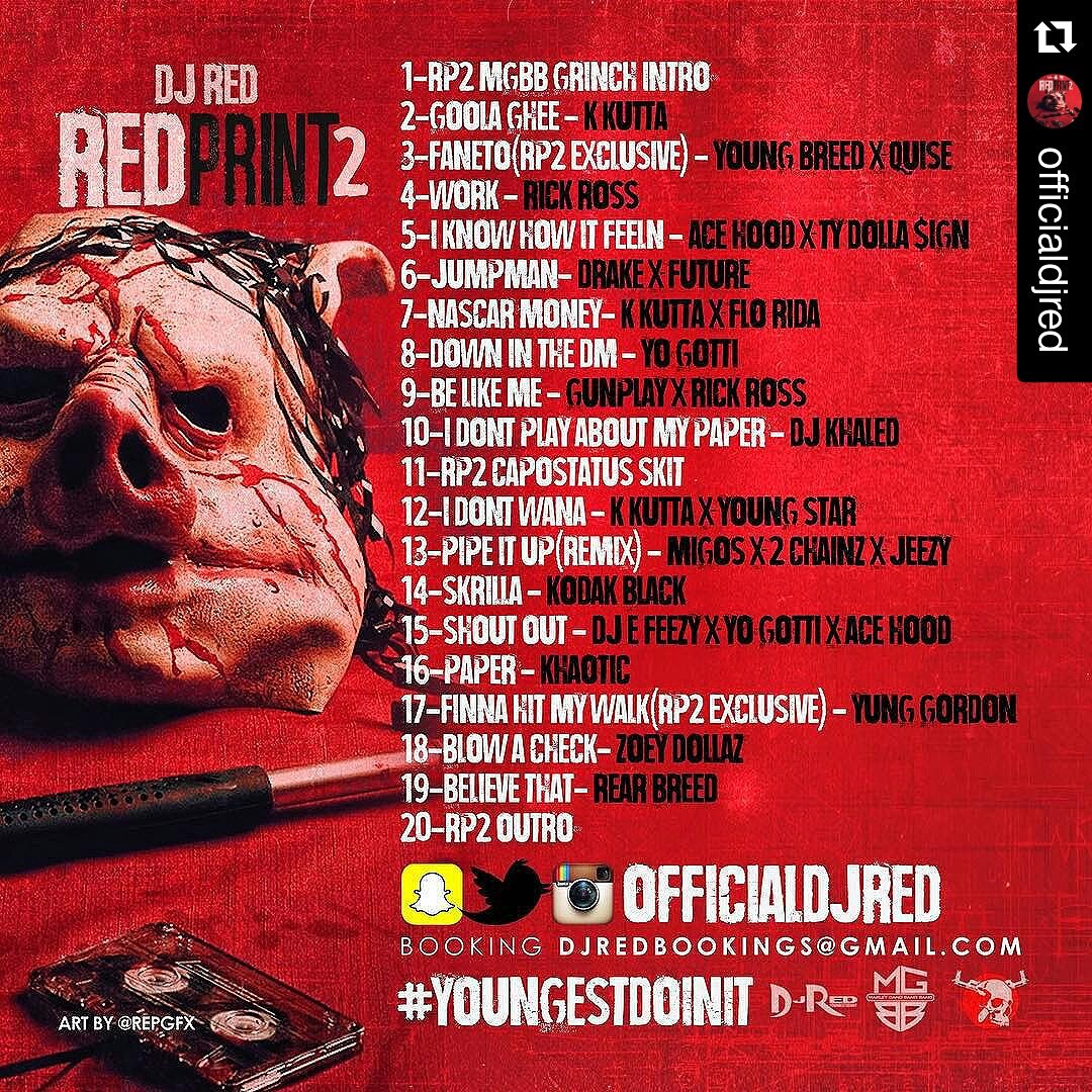 RealYoungGrinch's tweet photo. @miamikkutta #GoolaGhee Oct 30th @OfficialDJRed #RedPrint2 Oct 30th https://t.co/NCRxUbdImT
