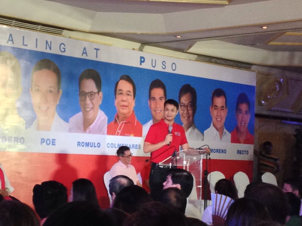 WinGatchalian74's tweet photo. Panahon na para sa isang gobyerno na walang pinipili at walang maiiwan. .#WintoSenate #win2016 https://t.co/cjGYfUOPZX