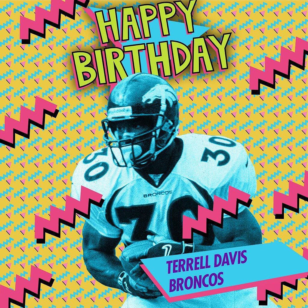 NFL Double-tap to help us wish 1998 Super Bowl MVP Terrell Davis a Happy Birthday!  