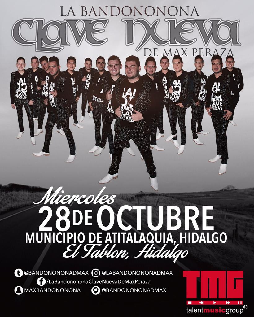 danielosuna_bcn's tweet photo. Hoy edo. de hidalgo en unas horas nos vemos #LaBandonononaClaveNueva #MaxPeraza #GiraElPatron2015 #SiSiSi #Octubre https://t.co/vhiZr1FNvn