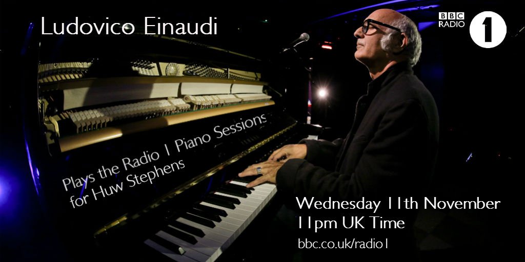 BBCR1's tweet photo. *BREAKING* Next to play the #R1PianoSessions for @huwstephens will be....@LudovicoEinaud! 🎹 (cohost w/ @gregjames!) https://t.co/G7cymFEKXt