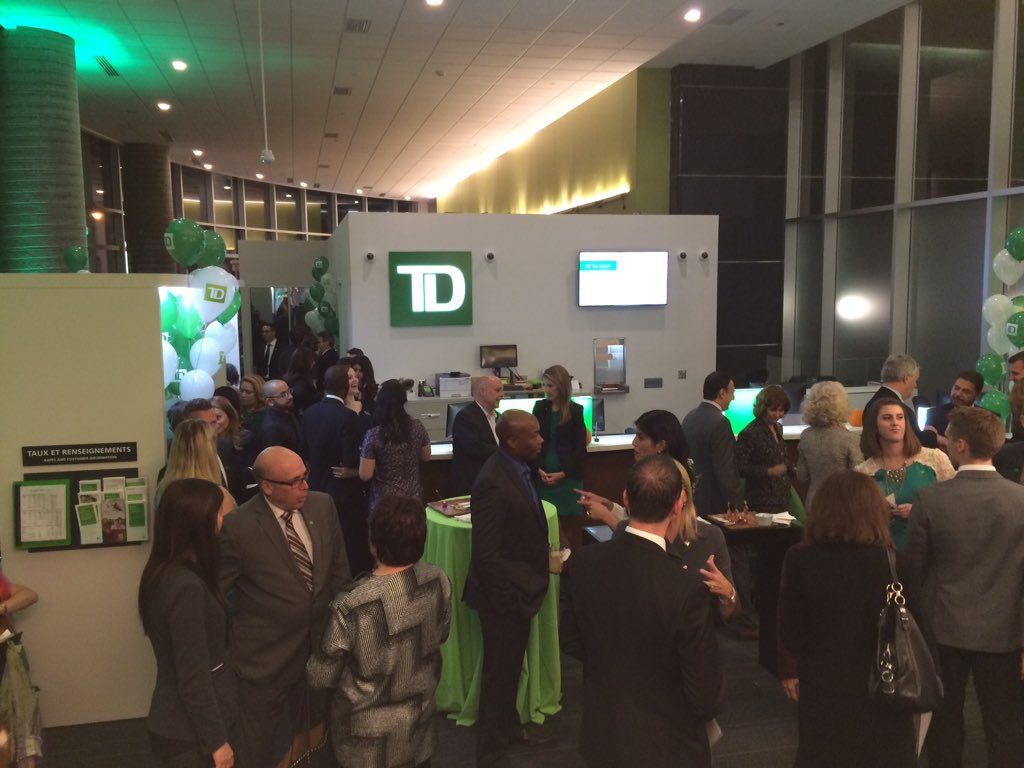 <a href="/mitch_michaud/">Mitch michaud -TD</a> Congrats on the grand opening of Montreal's newest TD branch.  #bankingcanbethiscomfortable