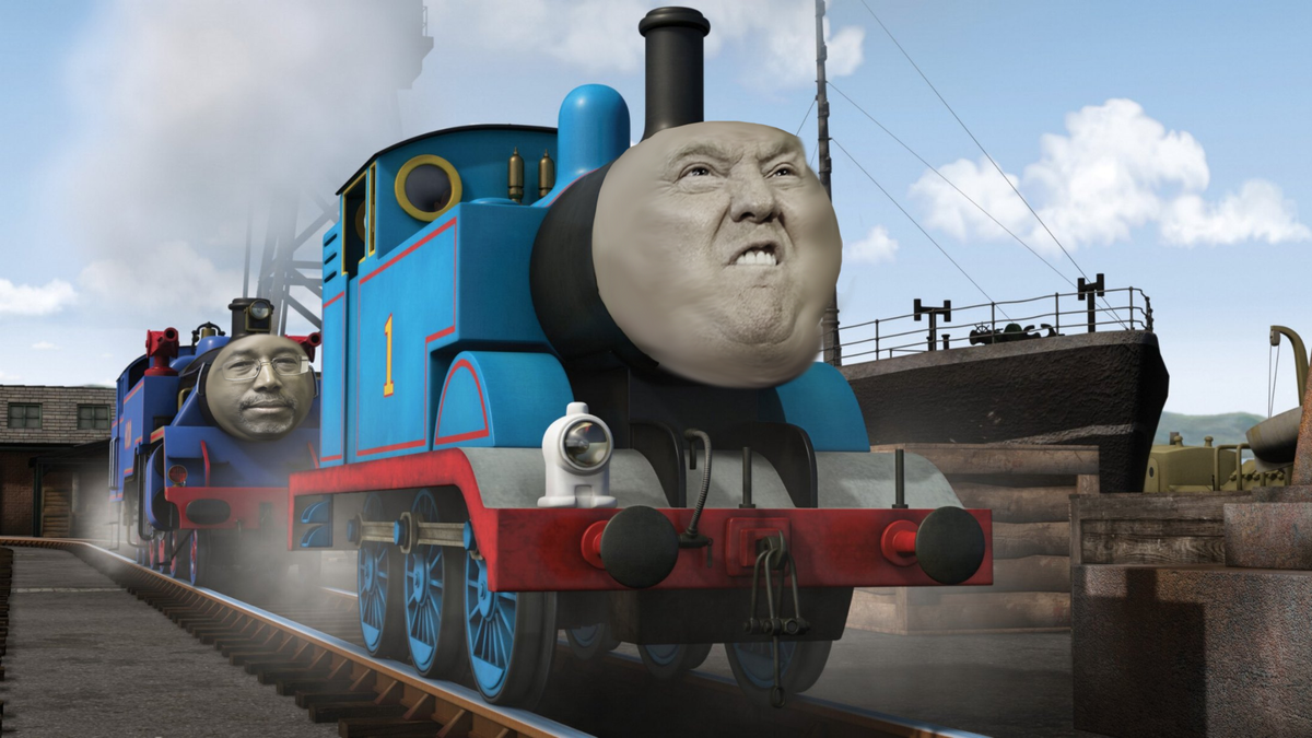 CoyoteInTheHat's tweet photo. There ain't no breaks on the #TrumpTrain. https://t.co/DYgnnAScQc
