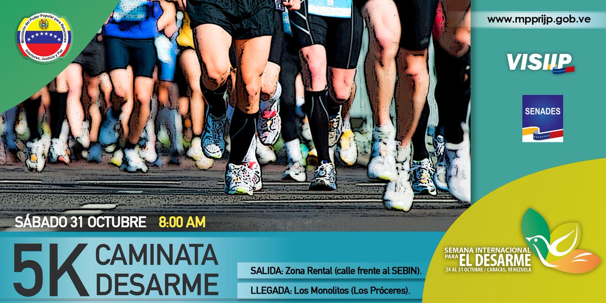 NestorLReverol's tweet photo. Este sábado 31 de octubre te invitamos a participar en la #Caminata5K por la Vida y la Paz #OrgullososDeServirte https://t.co/Zd0ms55W81