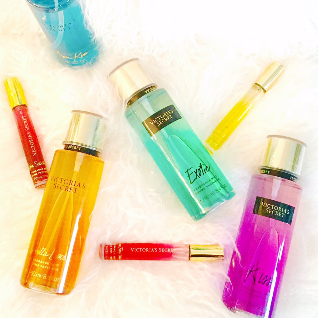 BlairFowler's tweet photo. Love my new @VictoriasSecret fantasy fragrances!! I'm layering exotic and kiss today #VSFantasies #VSBeauty #VSGift https://t.co/faK6FgyP7i