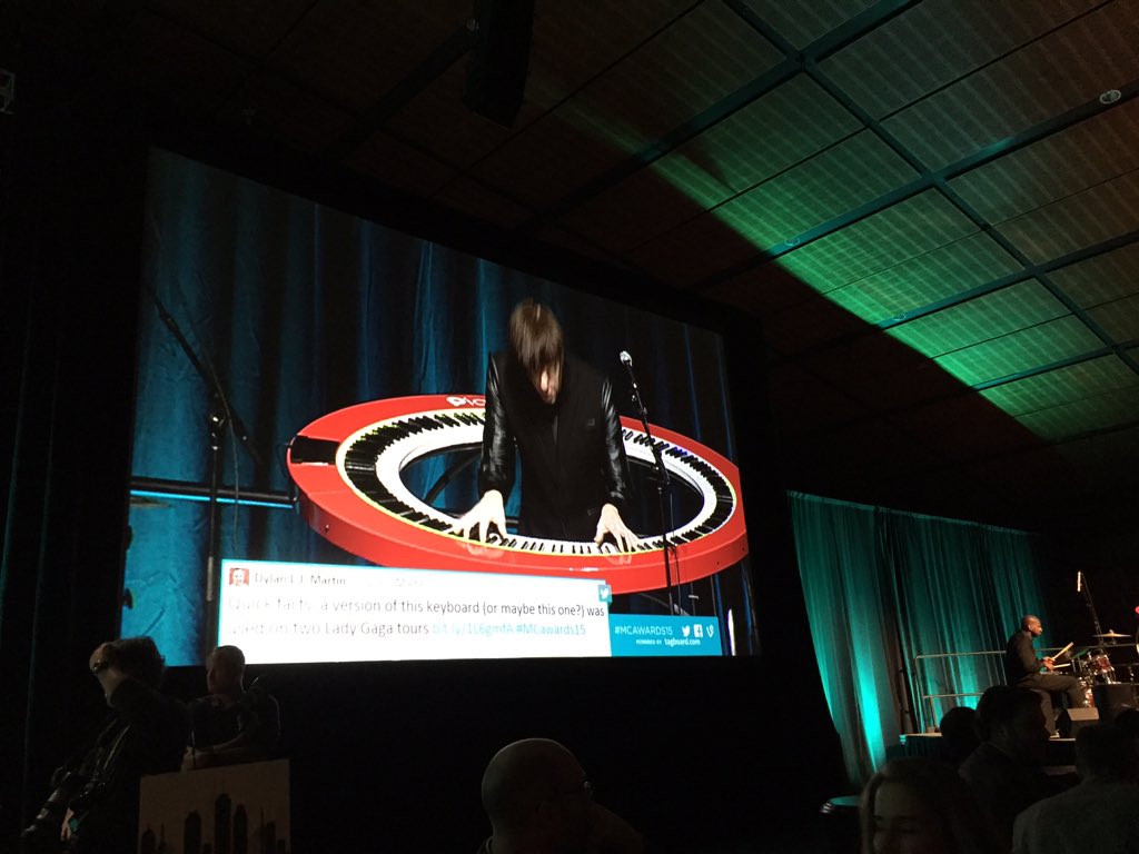 Check out the "Piano Arc" at #MCawards15