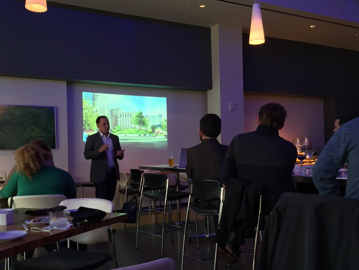 Josh_CLE's tweet photo. Really cool to learn about #PublicSquareCLE progress at happy hour, WITH a view of the square. Thanks @DowntownCLE! https://t.co/2wclo6Tf1C