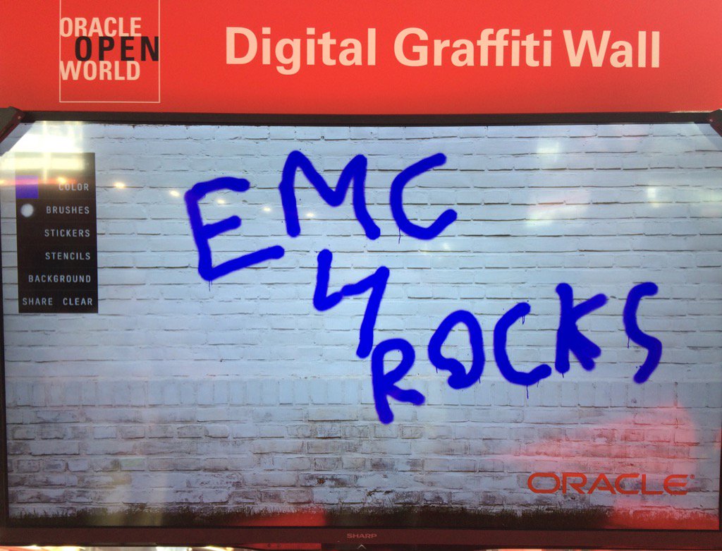rajagraw's tweet photo. @EMCProtectData EMC Rocks! #oo15 https://t.co/BWgVIeaT2f
