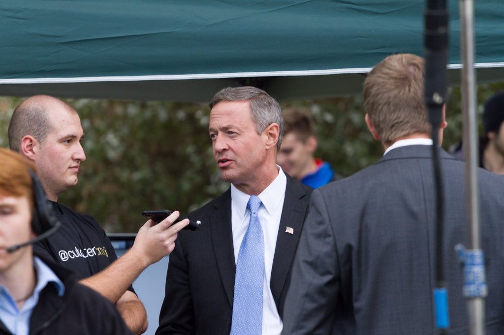 Will__McKay's tweet photo. @BeHeardTV interviews presidential candidate @MartinOMalley #CUGOP #GOPBoulder #CMCI1010 https://t.co/t7bhGSvyYz