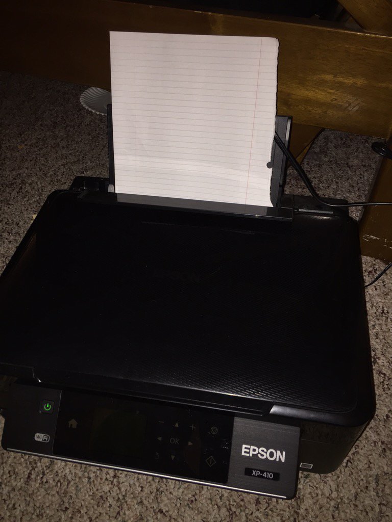 totalchapmove's tweet photo. Printing with notebook paper #TCM https://t.co/ctE4g1X4is