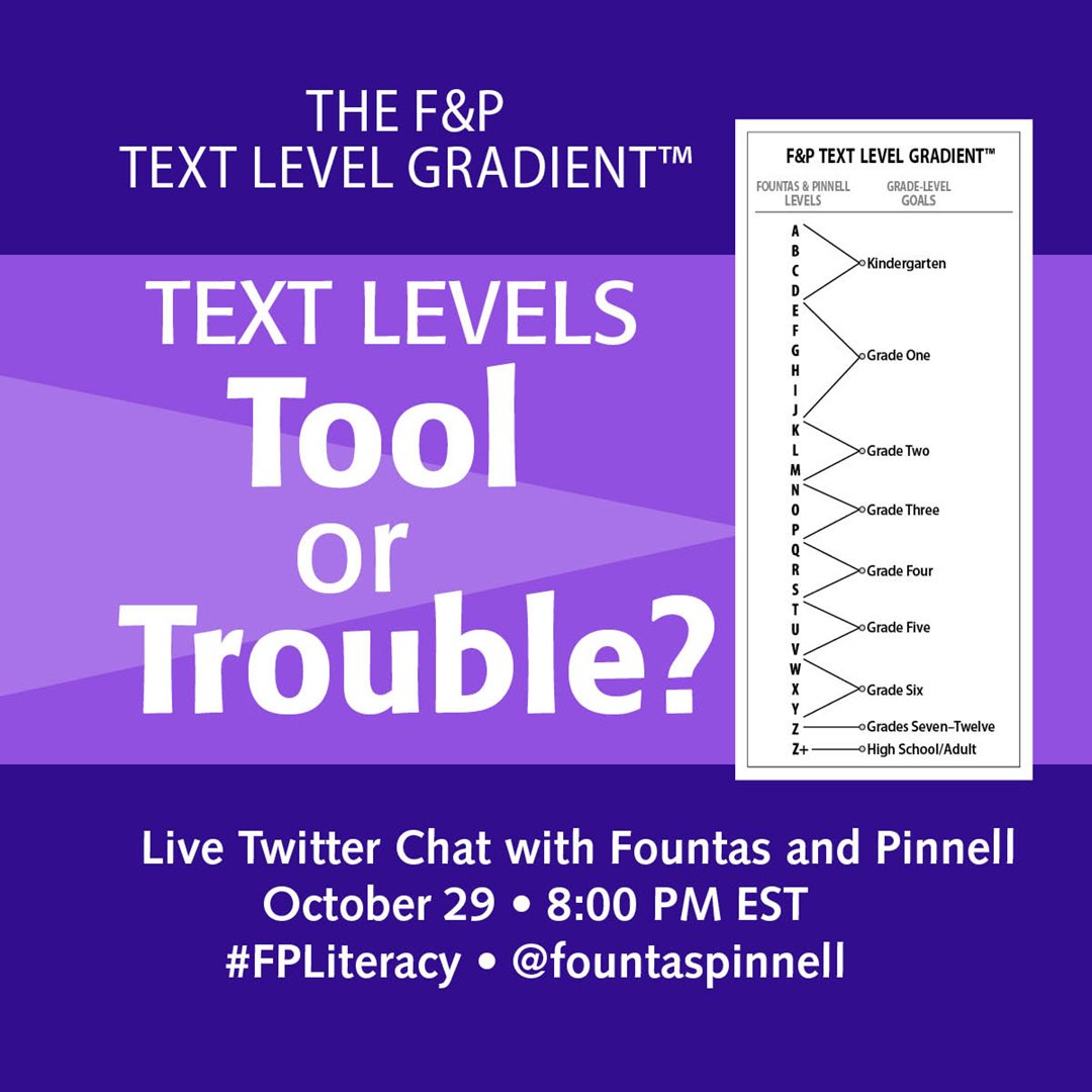 FountasPinnell's tweet photo. Join us for our next Twitter chat this Thursday at 8pm Eastern: #FPLiteracy https://t.co/jKgFxygVKt