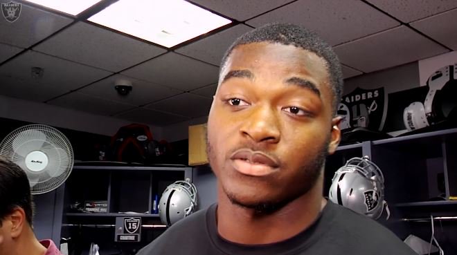 Raiders's tweet image. Amari Cooper spoke about the trust that is growing with Derek Carr.

Watch: bit.ly/1Mu8H0A