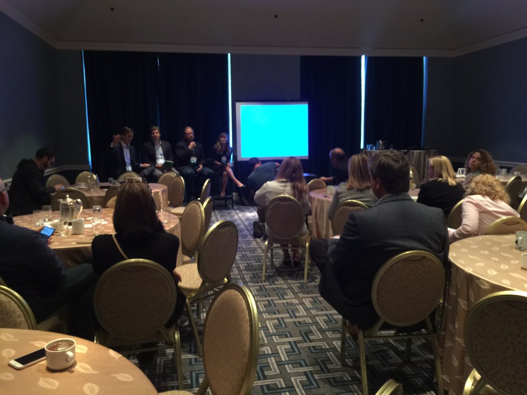 danielehorton's tweet photo. Listening to Lindsey Baker w/ @bldgrobotics speak about "The Future of Energy Management" @ #VERGEcon #VERGE2015 https://t.co/eCgJaAnuQ7