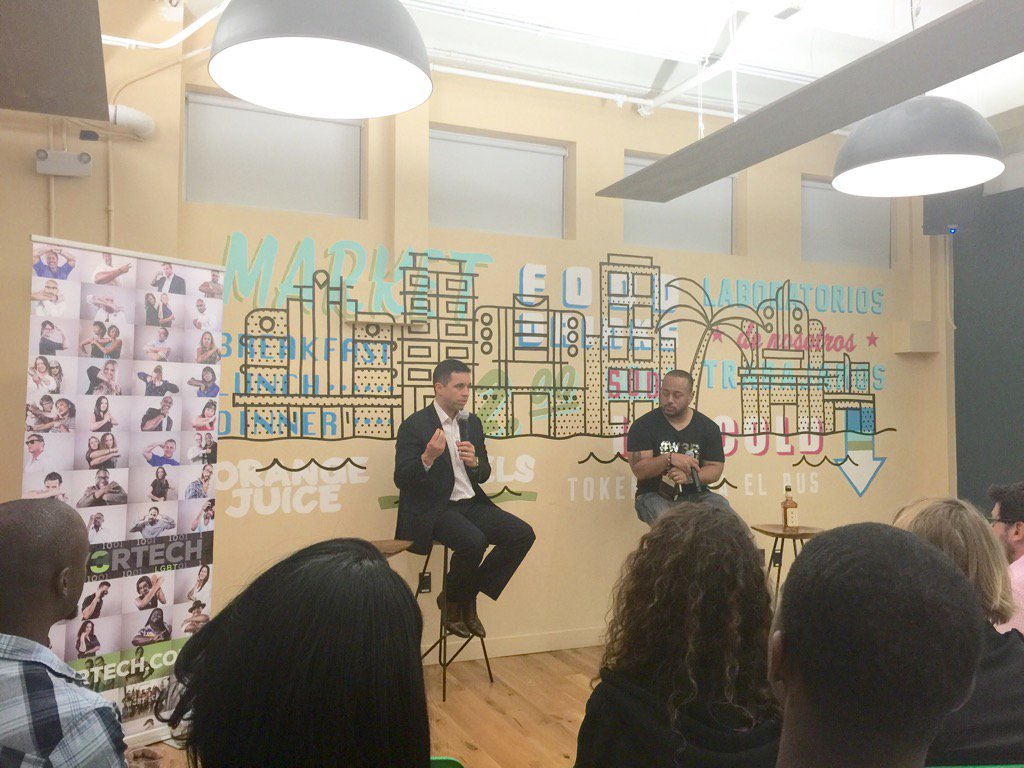 TheOnlyLizM's tweet image. #W3RTech and #digitalgrass opening night @WeWorkMIA