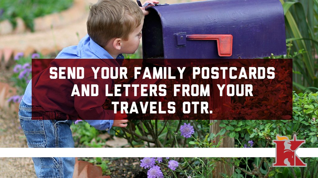 DriveKnight's tweet image. Your kiddos will love opening the mailbox to see something from you! #truckertips