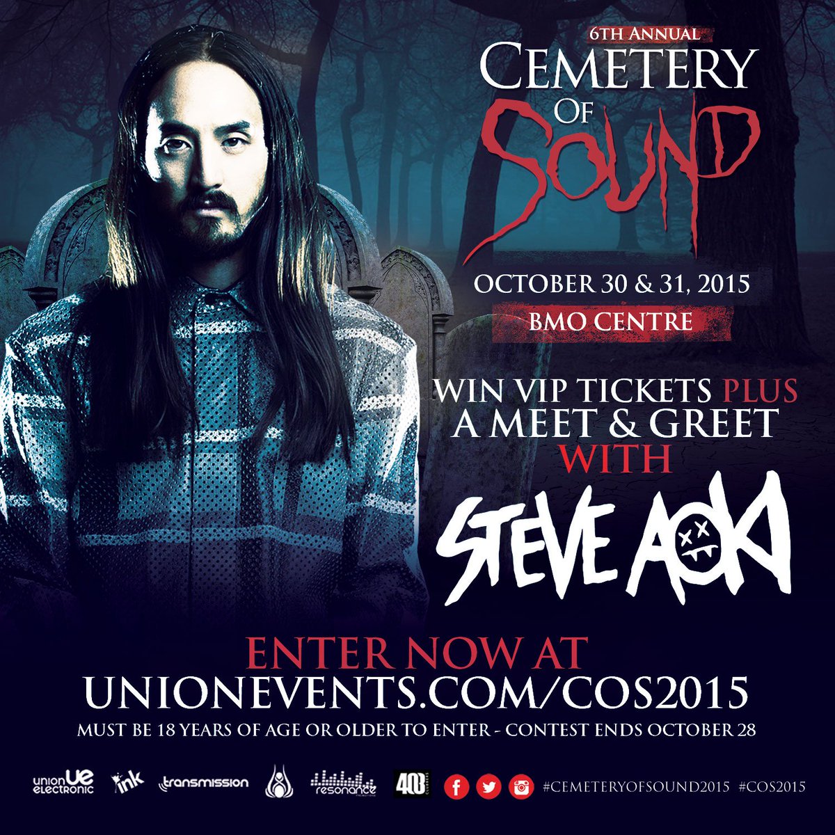 ElectricDisco_'s tweet photo. Meet @SteveAoki and win VIP tickets for #CemeteryOfSound - enter at https://t.co/SSXpLjyTDy now! https://t.co/87gkwqcqsf