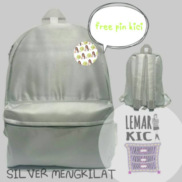 Saya menjual Ransel Silver seharga Rp100.000. Dapatkan produk ini hanya di Shopee! shopee.co.id/christychibi/2… #ShopeeID