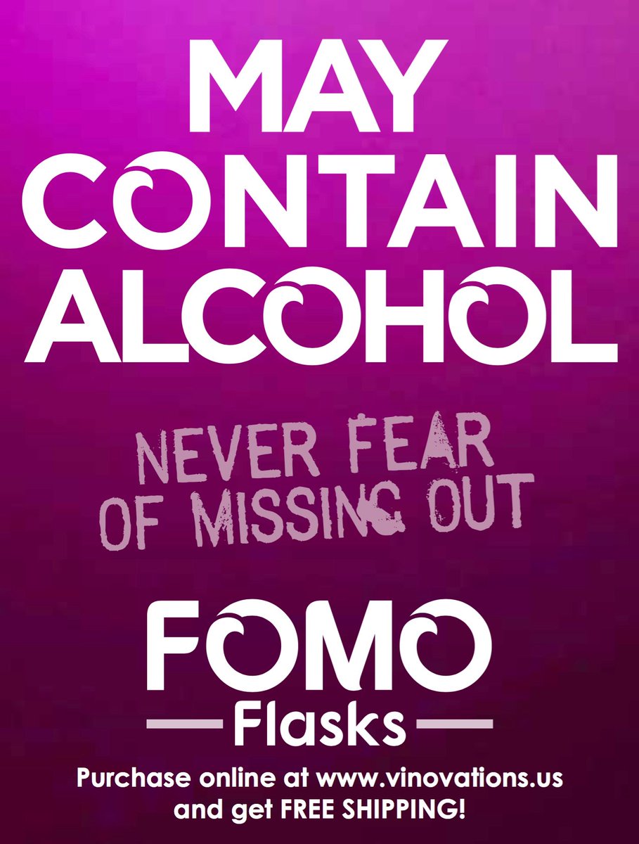 fomoflasks's tweet photo. #FOMOFlasks May Contain Alcohol - take your beverage anywhere. Pick up your flask and continue the party! https://t.co/CVMRi9kibc