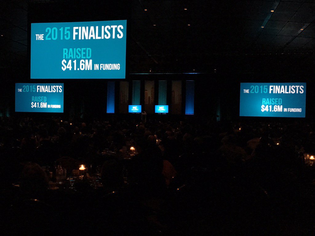 BostonTweet's tweet image. Great night at the MassChallenge Awards Ceremony. The 2015 finalists have already raised $41.6 million! #MCawards15