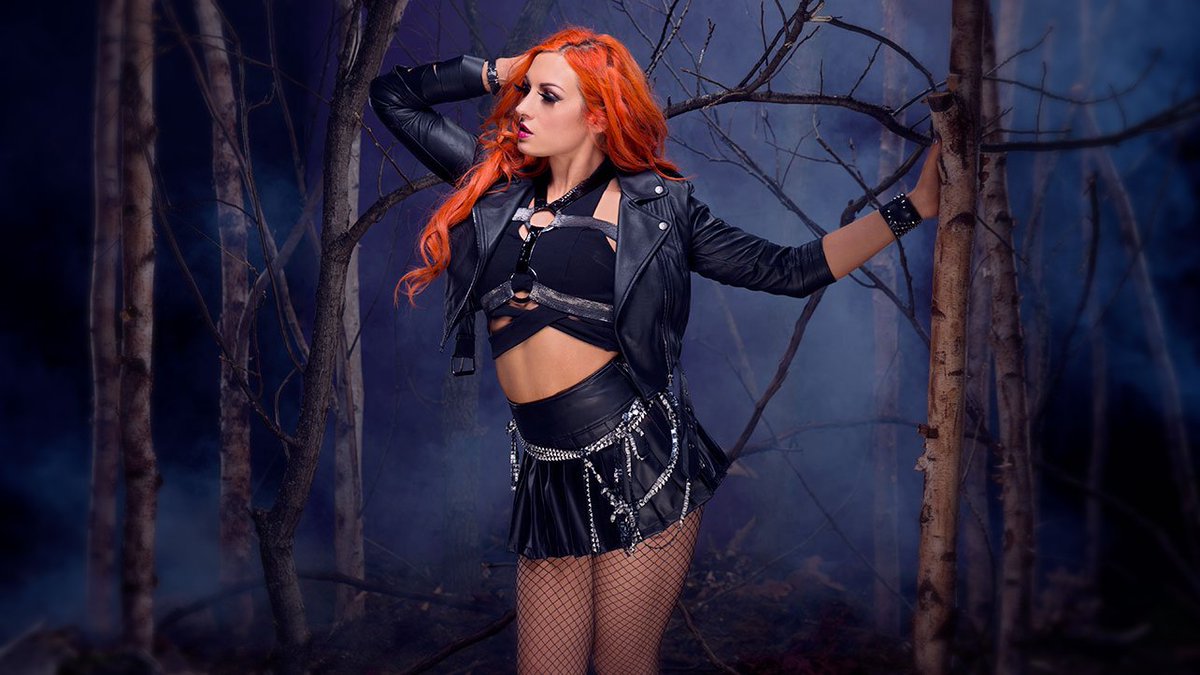 BeckyNetwork's tweet photo. How good does @BeckyLynchWWE look in this years Halloween photoshoot?! She's looks amazing, don't ya think?! https://t.co/oN626XlAde
