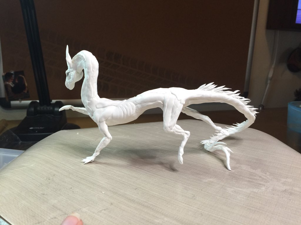 Vaeflare's tweet photo. The dragon has a head now! #CreativeVacation https://t.co/eLo1yYnz6R