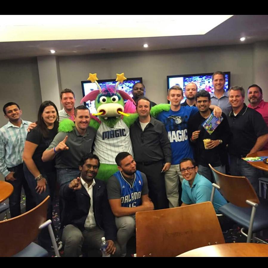DigitalRiskCo's tweet photo. #DigitalRisk reppin' w #StuffMagic at @orlandomagic season opener! Great D-Risker apprecia… https://t.co/IqJPpBjEHG https://t.co/m6bu6ehhCP