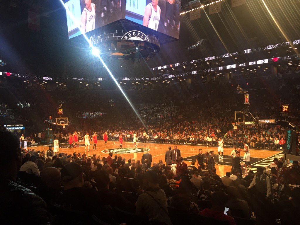 Brodiesmith33's tweet photo. Another sport ticked off! Nets v Bulls #Butler21 https://t.co/CJY9mM7bwR