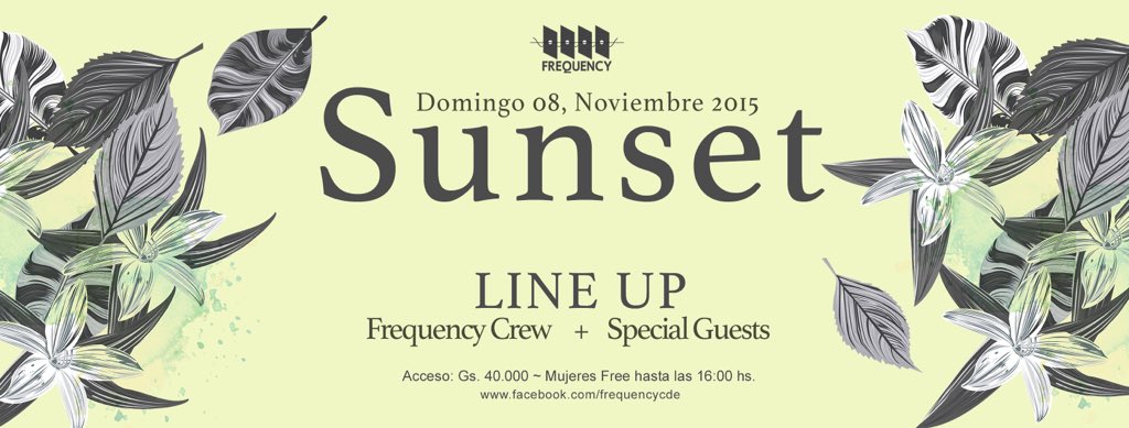 frequencycde's tweet photo. Domigno 08, noviembre Fiesta con mucho House en la Sunset de Frequency ! https://t.co/34Mw4cEWcc
