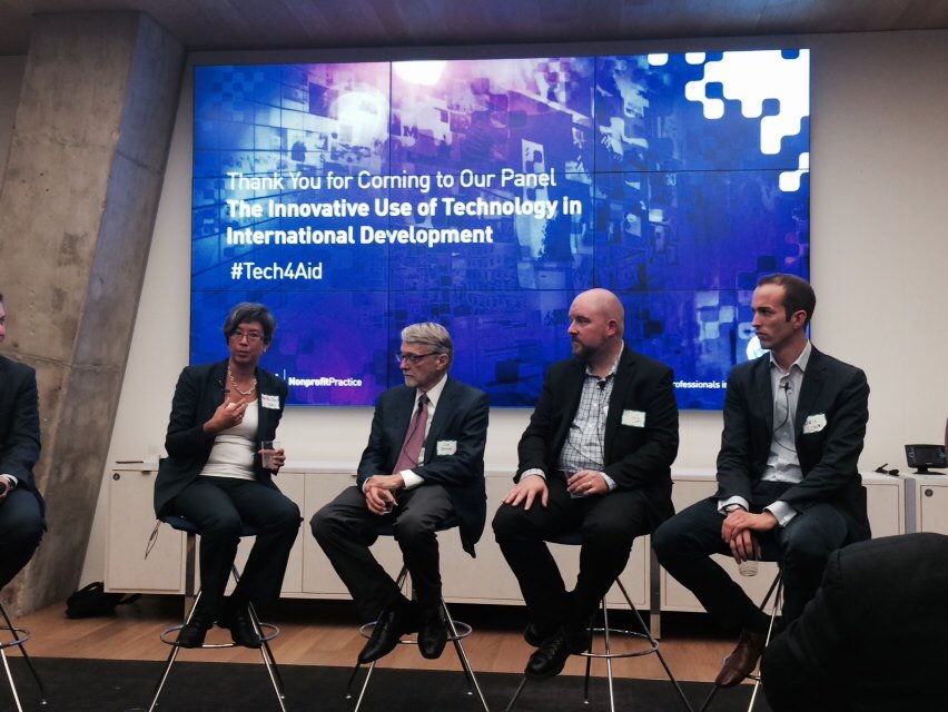 Chaverneff's tweet photo. .@annmei of @GlobalDevLab on #technology for #globalaid: "scarcity is the mother of #innovation" #Tech4aid @ypfp https://t.co/W9NftylDSB
