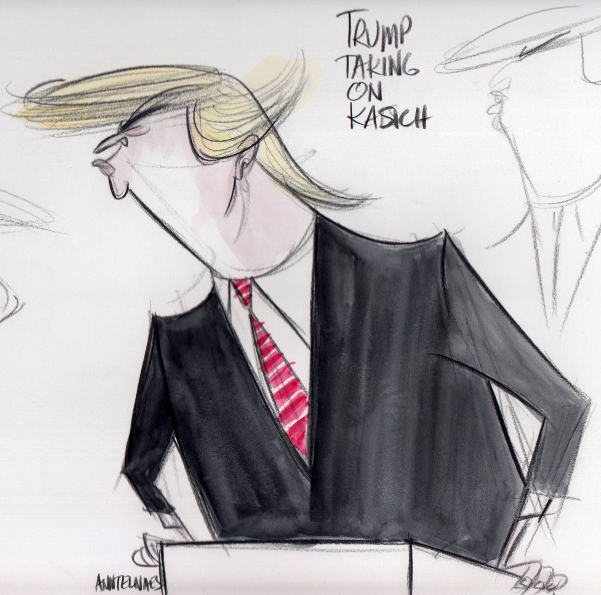 AnnTelnaes's tweet photo. Trump #GOPDebate https://t.co/5pPsgoNfxW