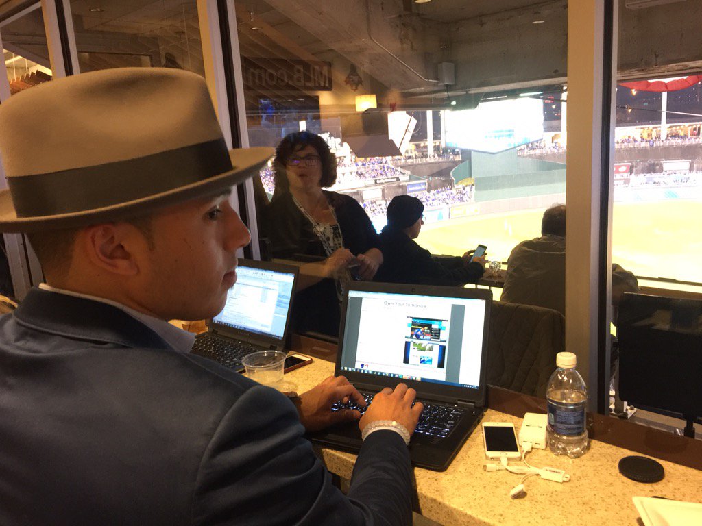 TeamCJCorrea's tweet photo. Taking over as an @MLB reporter😁 https://t.co/YlwbsUWPeN