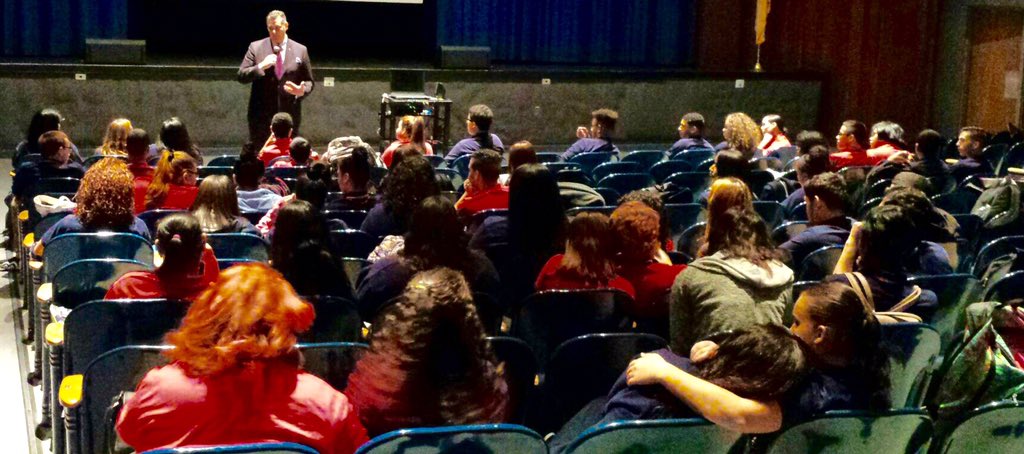 RichNegrin's tweet photo. "There is greatness in each of you!" Inspiring spending time w/ students of Pennsauken HS. #URtheFuture https://t.co/mkC9TEv0qu