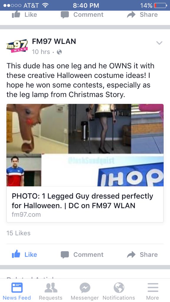 IwantAndie's tweet image. @JoshSundquist my local radio station just posted this! 😂 #lol #joshsundquist #Halloween #win