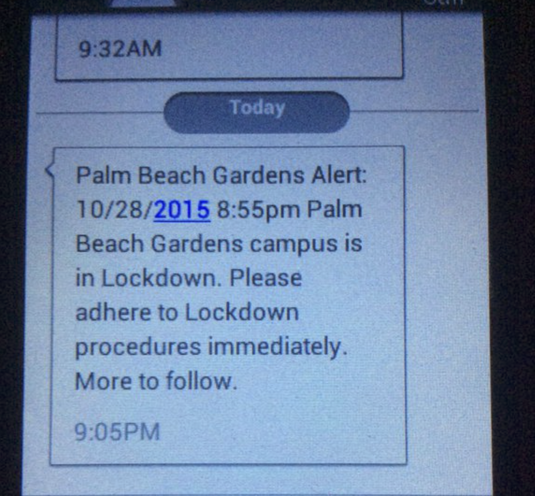 Wptv On Twitter Breaking Palm Beach State College Palm Beach