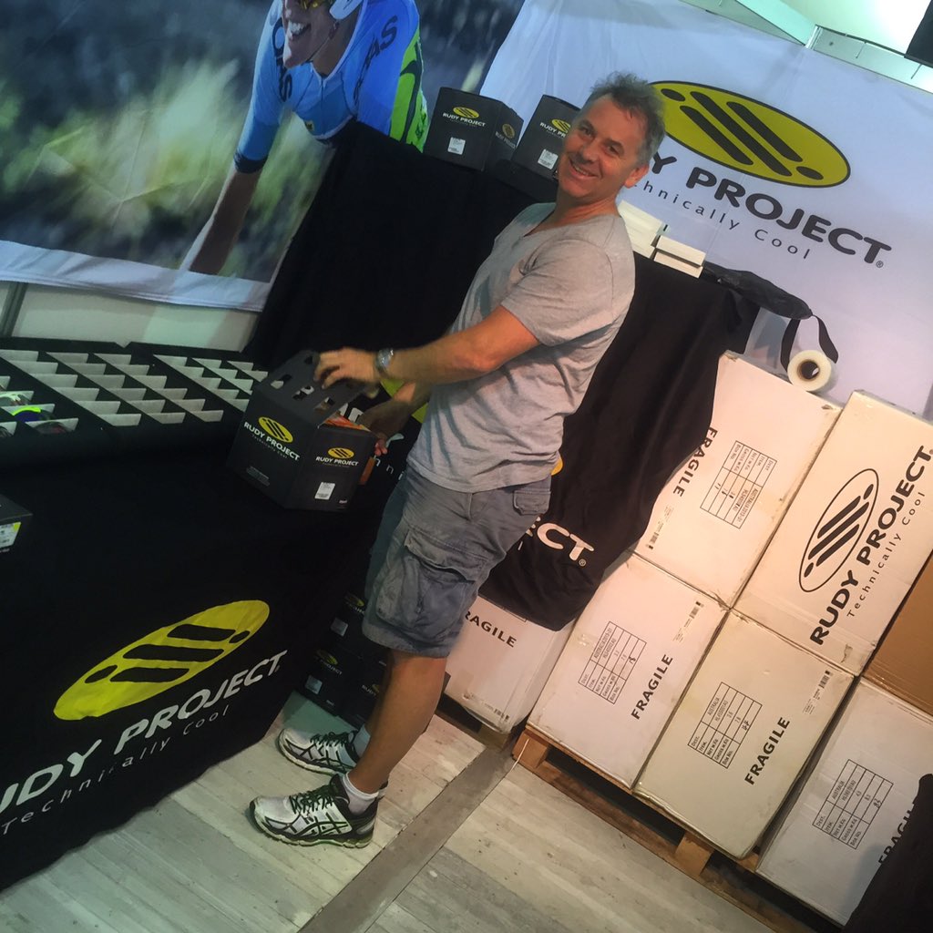 rudyprojectoz's tweet image. Getting setup for the #noosatri #rudyproject #technicallycool