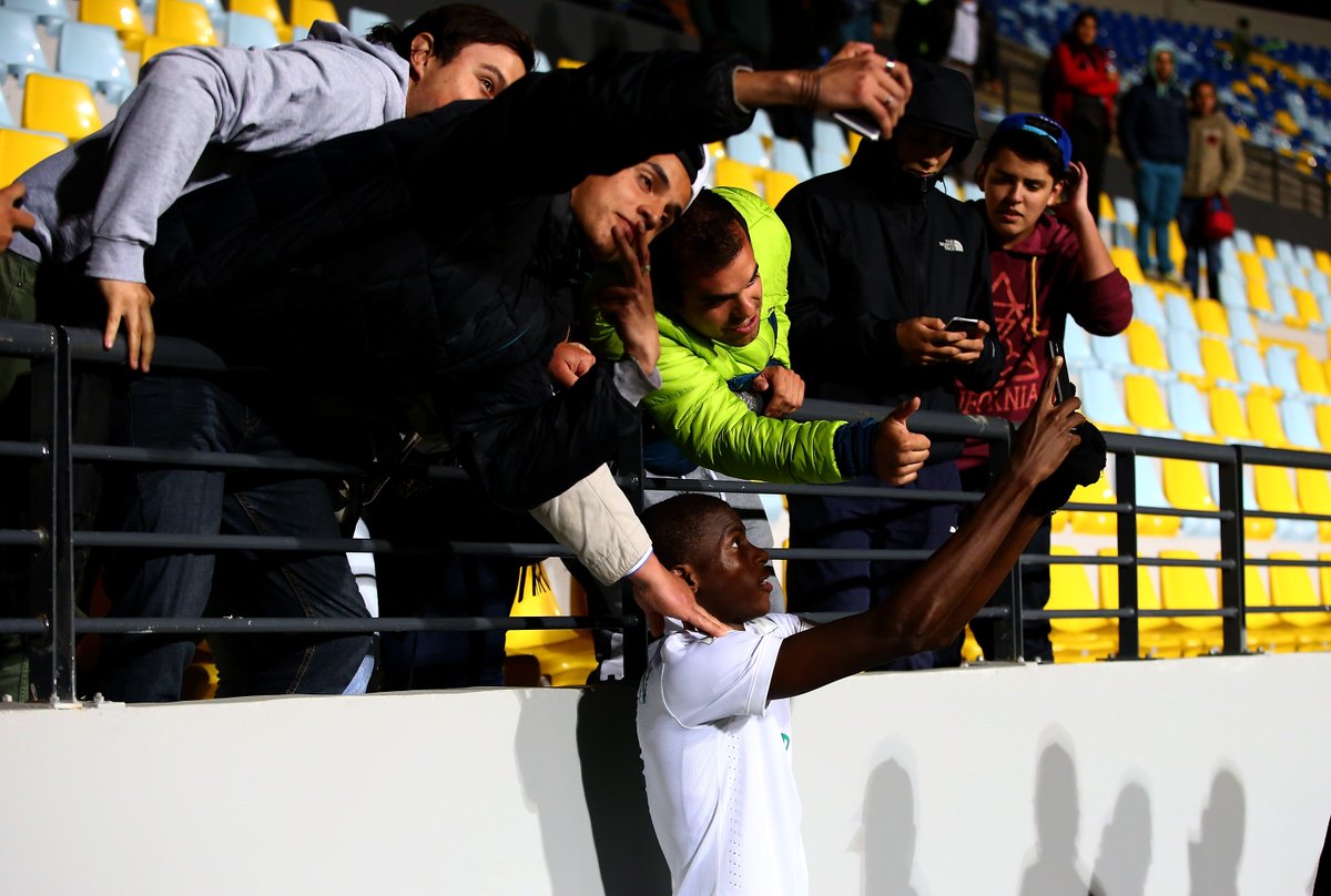 FIFAcom's tweet photo. Victor Osimhen's getting some #U17WC selfie action too! https://t.co/AnDGONzeD7